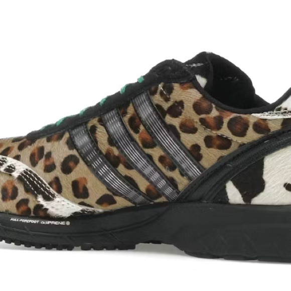 NWT Adidas ADIZERO ADIOS OG in Leopard and Cow, SIZE 10 - Picture 2 of 13